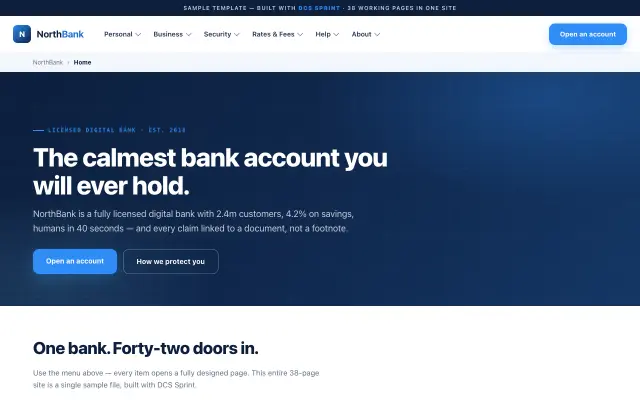 NorthBank website