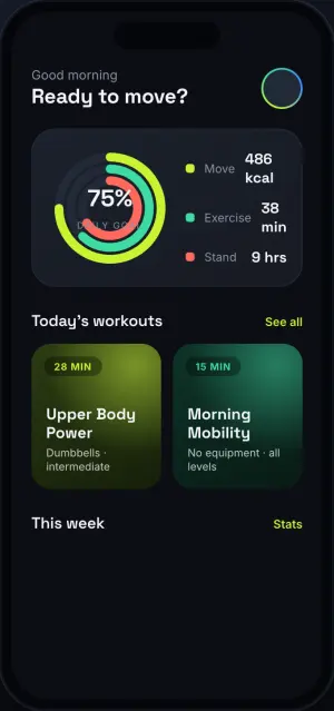 FitPulse app screen